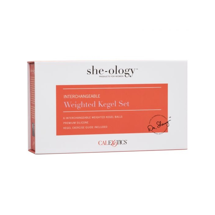 SHE-OLOGY INTERCHANGEABLE WEIGHTED KEGEL SET SHE-OLOGY INTERCHANGEABLE WEIGHTED KEGEL SET