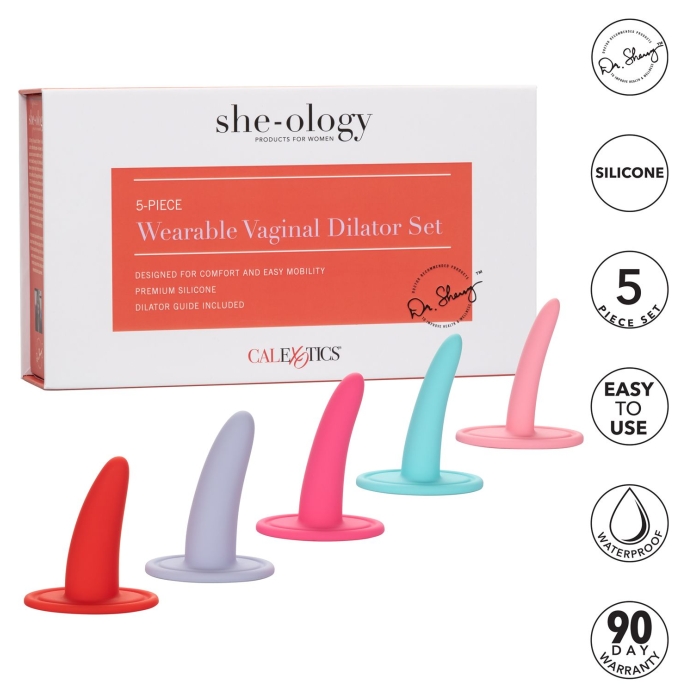 SHE-OLOGY 5PC WEARABLE VAGINAL DILATOR SET SHE-OLOGY 5PC WEARABLE VAGINAL DILATOR SET