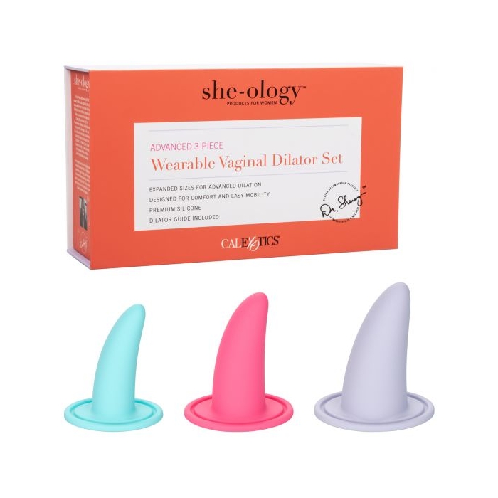 SHE-OLOGY ADVANCED 3-PC WEARABLE VAGINAL DILATOR SET SHE-OLOGY ADVANCED 3-PC WEARABLE VAGINAL DILATOR SET