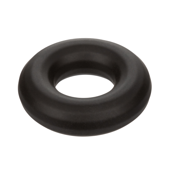 COCK RING MEDIUM BLACK ALPHA LIQUID SILICONE PROLONG