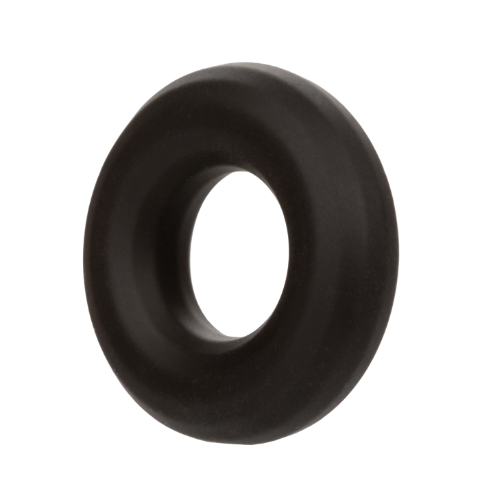 COCK RING MEDIUM BLACK ALPHA LIQUID SILICONE PROLONG