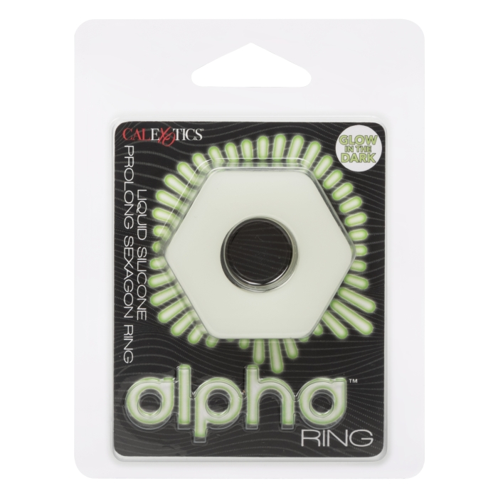 ALPHA GLOW-IN-THE-DARK LIQUID SILICONE PROLONG SEXAGON