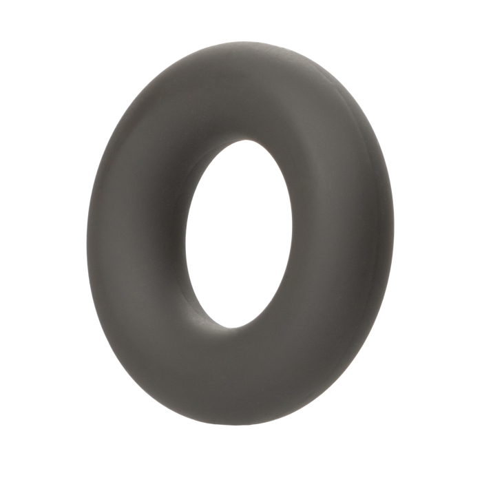 COCK RING BLACK ALPHA LIQUID SILICONE PROLONG SET OF 2