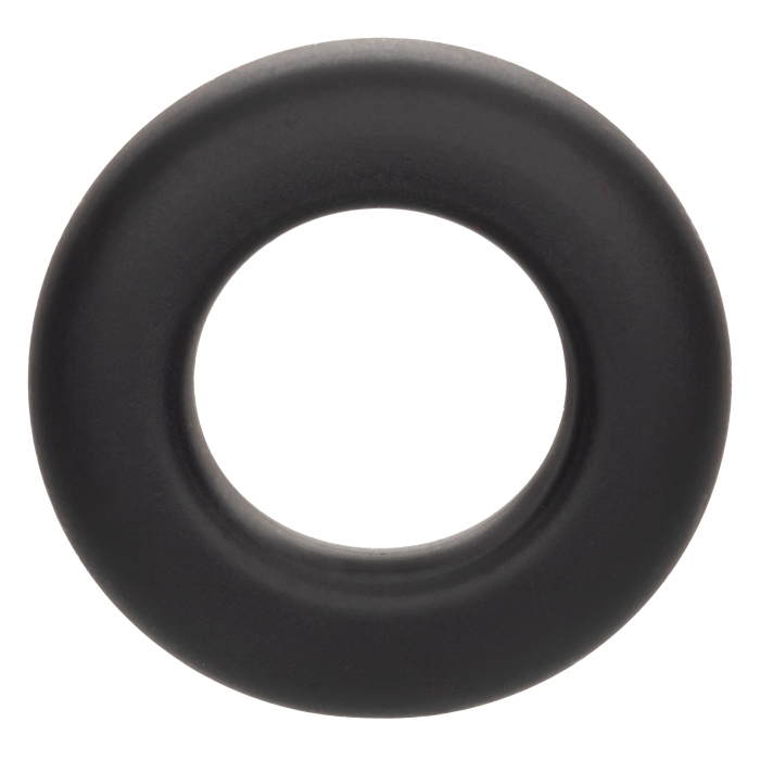 COCK RING BLACK ALPHA LIQUID SILICONE PROLONG SET OF 2