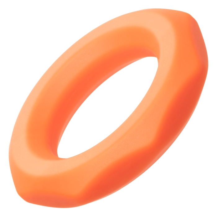 ALPHA LIQUID SILICONE SEXAGON RING - ORANGE