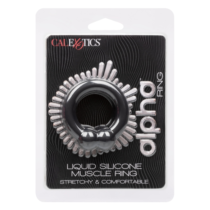 ALPHA LIQUID SILICONE MUSCLE RING - BLACK