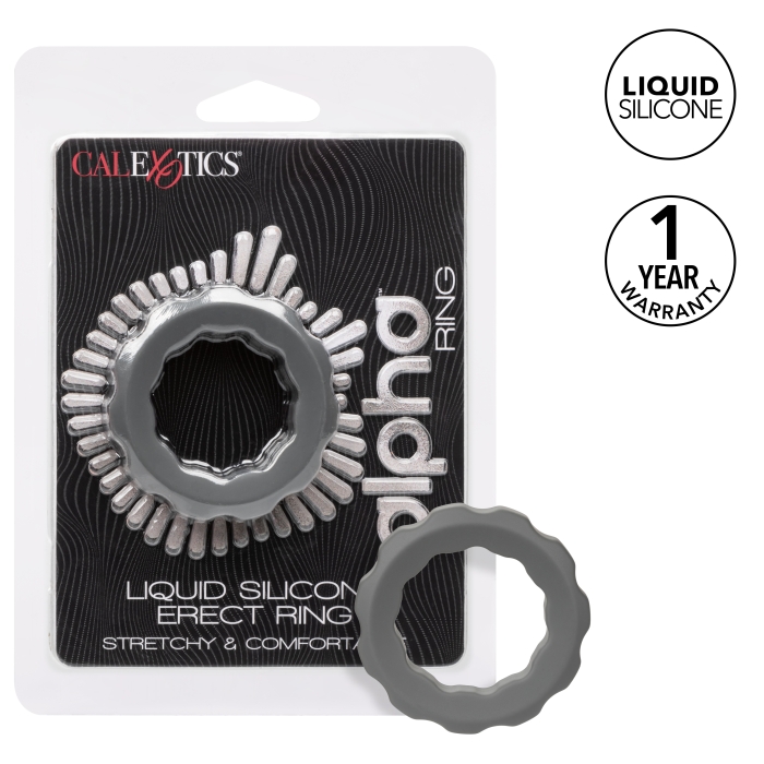 ALPHA LIQUID SILICONE ERECT RING - GRAY