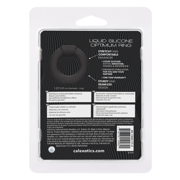ALPHA LIQUID SILICONE OPTIMUM RING - BLACK