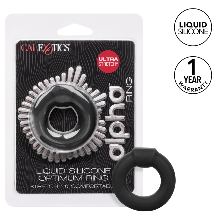 ALPHA LIQUID SILICONE OPTIMUM RING - BLACK