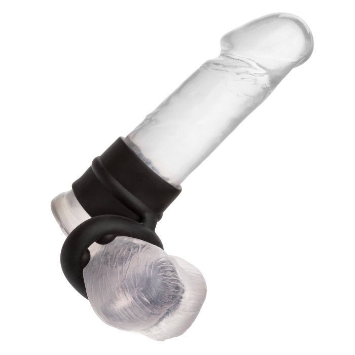 ALPHA LIQUID SILICONE DUAL MAGNUM RING - BLACK