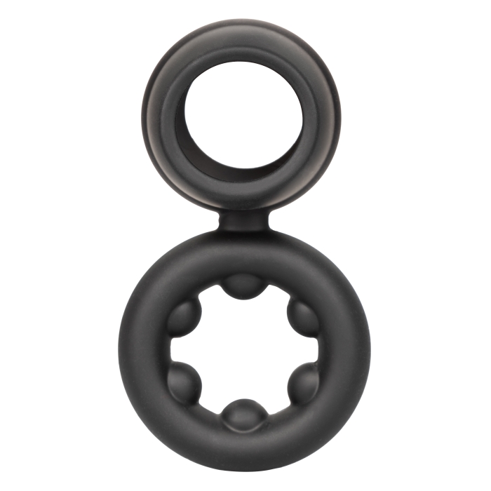 ALPHA LIQUID SILICONE DUAL MAGNUM RING - BLACK