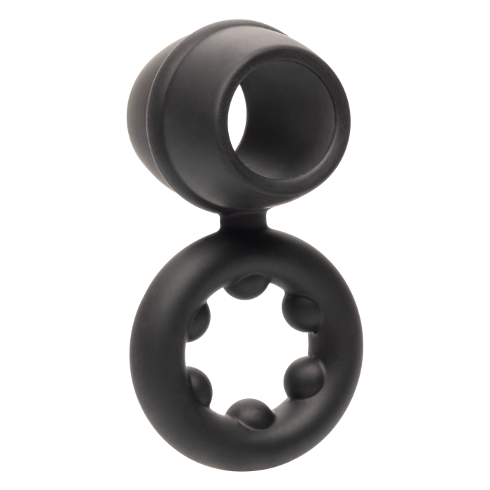 ALPHA LIQUID SILICONE DUAL MAGNUM RING - BLACK