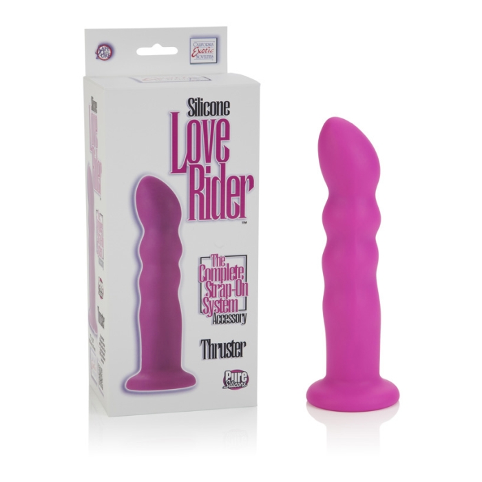 SILICONE LOVE RIDER THRUSTER - PINK SILICONE LOVE RIDER THRUSTER - PINK
