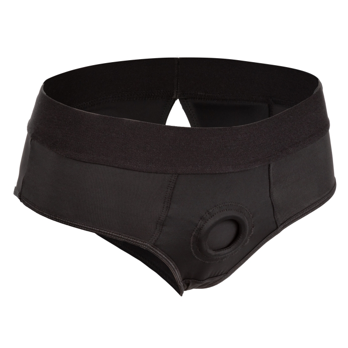 HER ROYAL HARNESS BACKLESS BRIEF S/M - BLACK