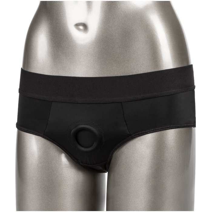 HER ROYAL HARNESS BACKLESS BRIEF S/M - BLACK