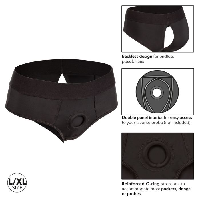 HER ROYAL HARNESS BACKLESS BRIEF L/XL