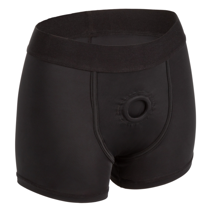 HER ROYAL HARNESS BOXER BRIEF L/XL - BLACK