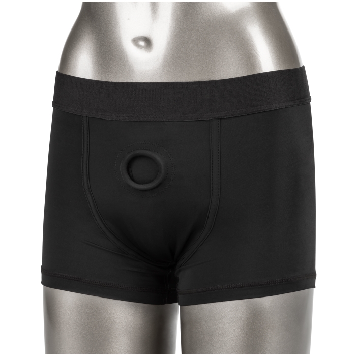 HER ROYAL HARNESS BOXER BRIEF L/XL - BLACK