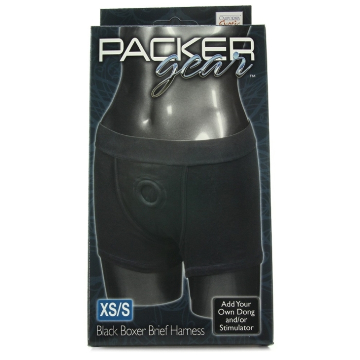 PACKER GEAR BOXER BRIEF HARNESS - BLACK - XS/S PACKER GEAR BOXER BRIEF HARNESS - BLACK - XS/S