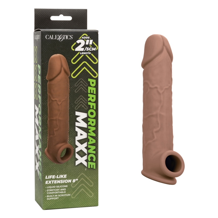 PERFORMANCE MAXX LIFE-LIKE EXTENSION 8IN - BRO PERFORMANCE MAXX LIFE-LIKE EXTENSION 8IN - BRO