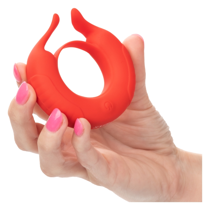 SILICONE RECHARGEABLE TAURUS ENHANCER - RED