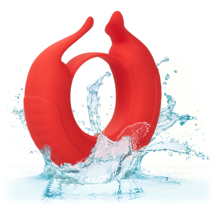 SILICONE RECHARGEABLE TAURUS ENHANCER - RED