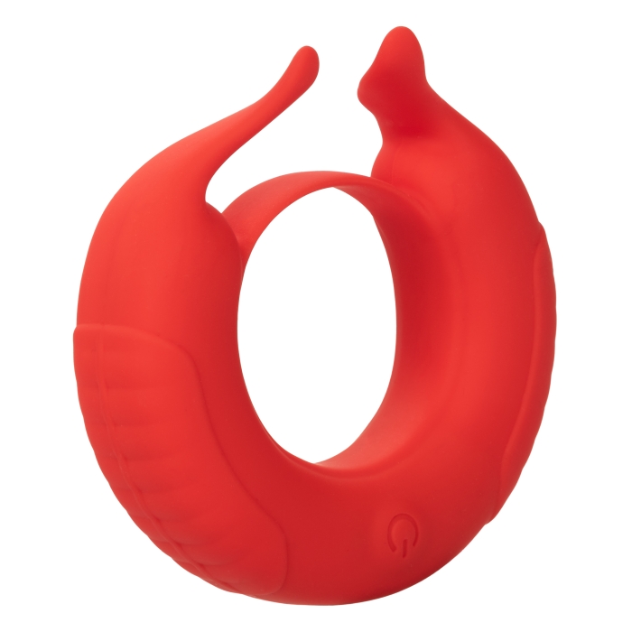SILICONE RECHARGEABLE TAURUS ENHANCER - RED