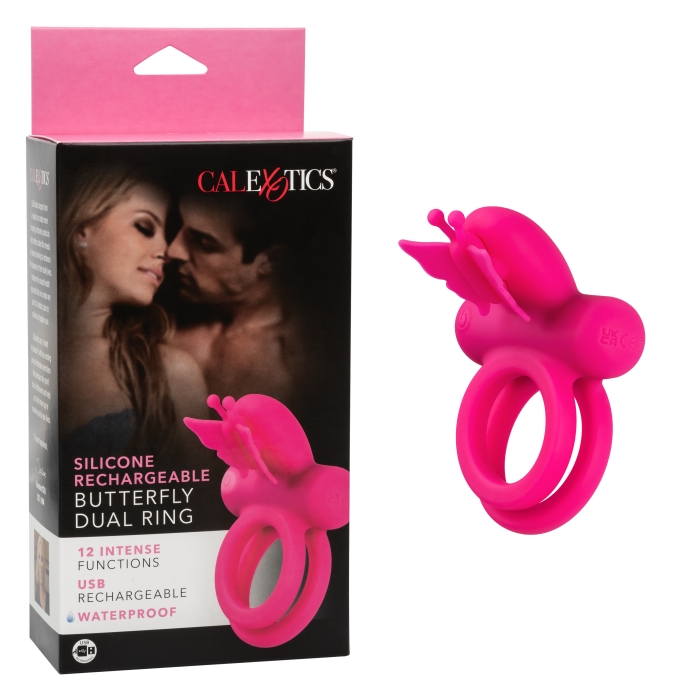 SILICONE RCHRGBL DUAL BUTTERFLY RING SILICONE RCHRGBL DUAL BUTTERFLY RING