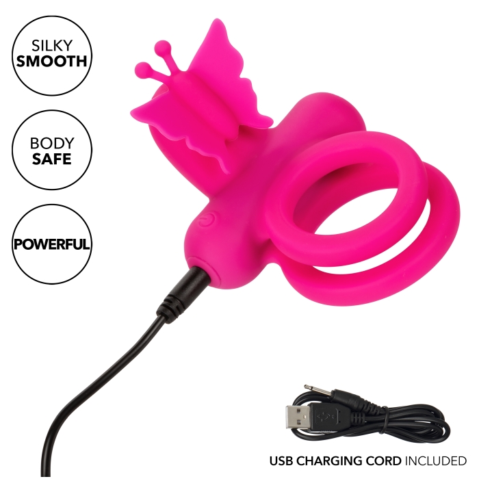 SILICONE RCHRGBL DUAL BUTTERFLY RING