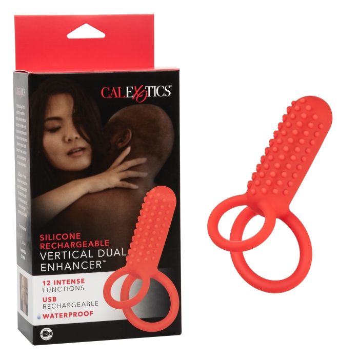 SILICONE RCHRGBL VERTICAL DUAL ENHANCER SILICONE RCHRGBL VERTICAL DUAL ENHANCER