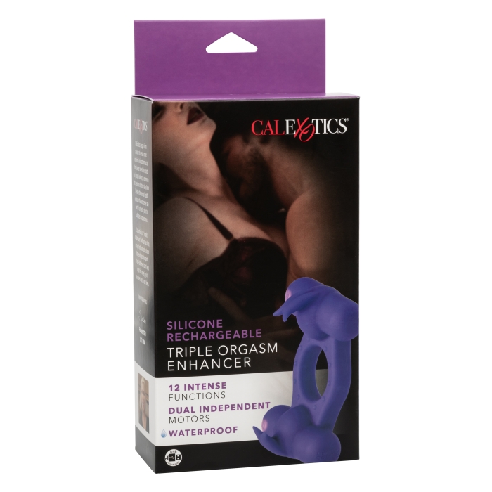 SILICONE RCHRGBL TRIPLE ORGASM ENHANCER