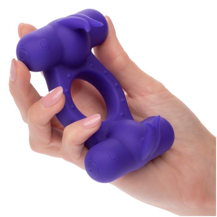 SILICONE RCHRGBL TRIPLE ORGASM ENHANCER