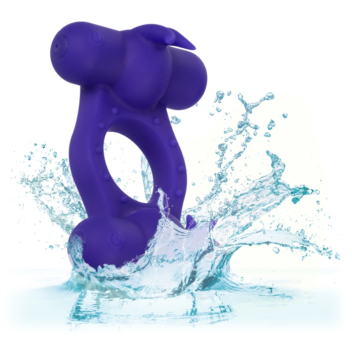 SILICONE RCHRGBL TRIPLE ORGASM ENHANCER