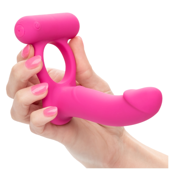 SILICONE RECHARGEABLE DOUBLE DIVER - PINK