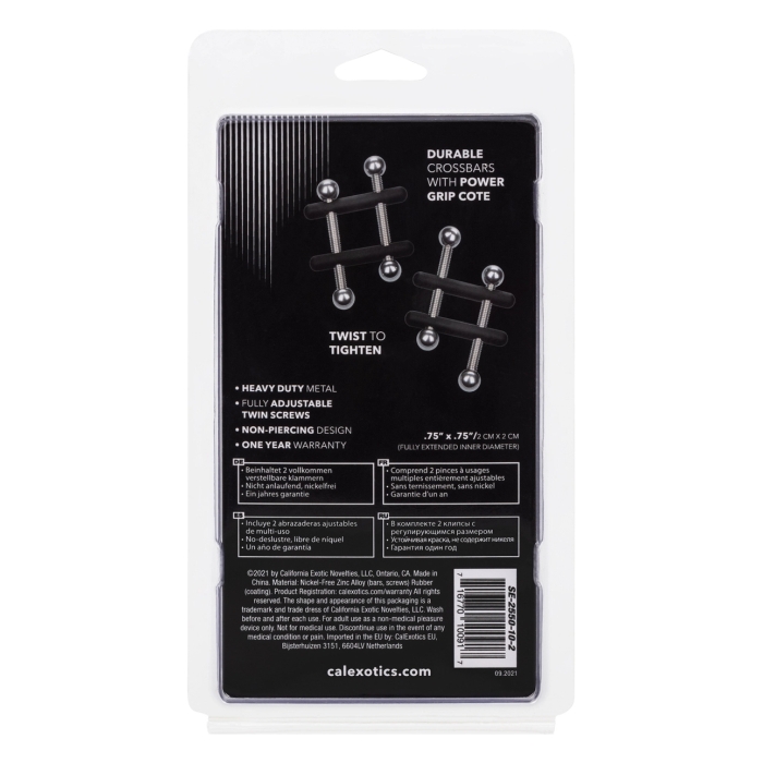 NIPPLE GRIPS POWER GRIP CROSSBAR NIPPLE VICES - BLACK