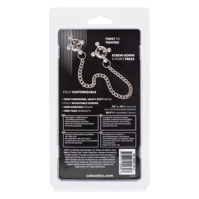 NIPPLE GRIPS 4-POINT NIPPLE PRESS WITH CHAIN