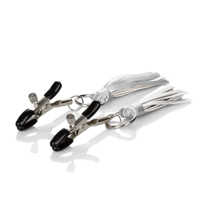NIPPLE PLAY PLAYFUL TASSELS NIPPLE CLAMPS - SILVER
