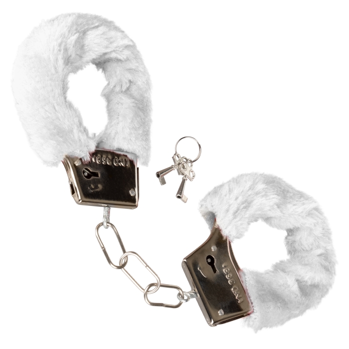 PLAYFUL FURRY CUFFS - WHITE
