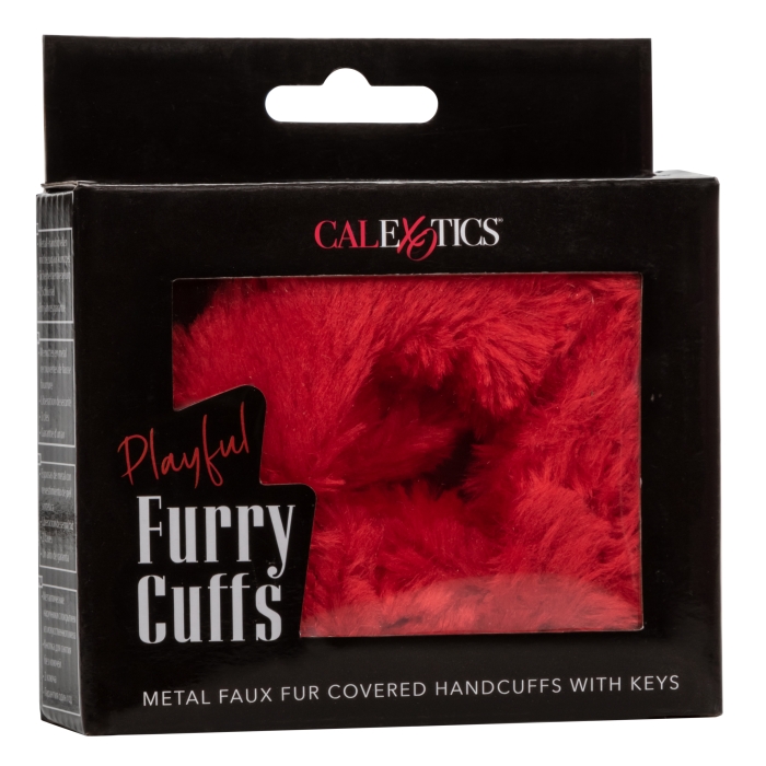 PLAYFUL FURRY CUFFS - RED PLAYFUL FURRY CUFFS - RED