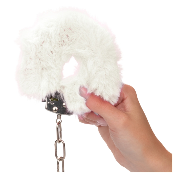 ULTRA FLUFFY FURRY CUFFS - WHITE
