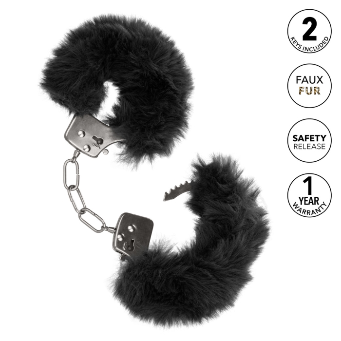 ULTRA FLUFFY FURRY CUFFS - BLACK
