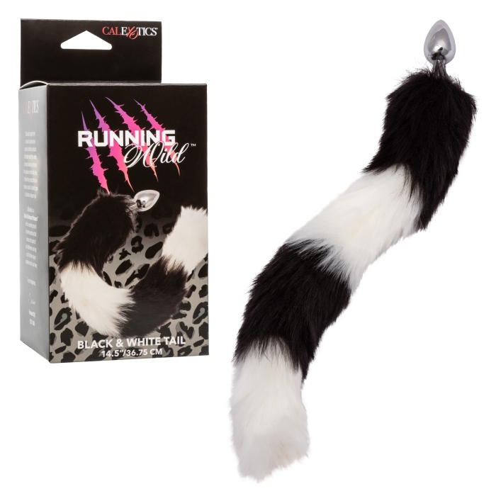 RUNNING WILD BLACK & WHITE TAIL RUNNING WILD BLACK & WHITE TAIL
