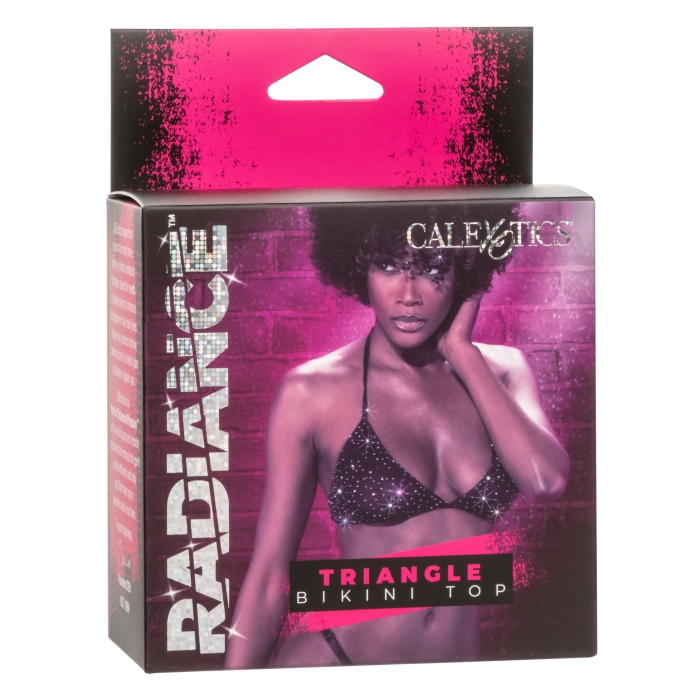 BIKINI TOP BLACK RADIANCE TRIANGLE