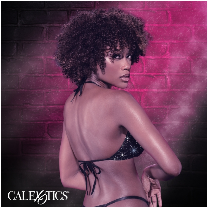 BIKINI TOP BLACK RADIANCE TRIANGLE