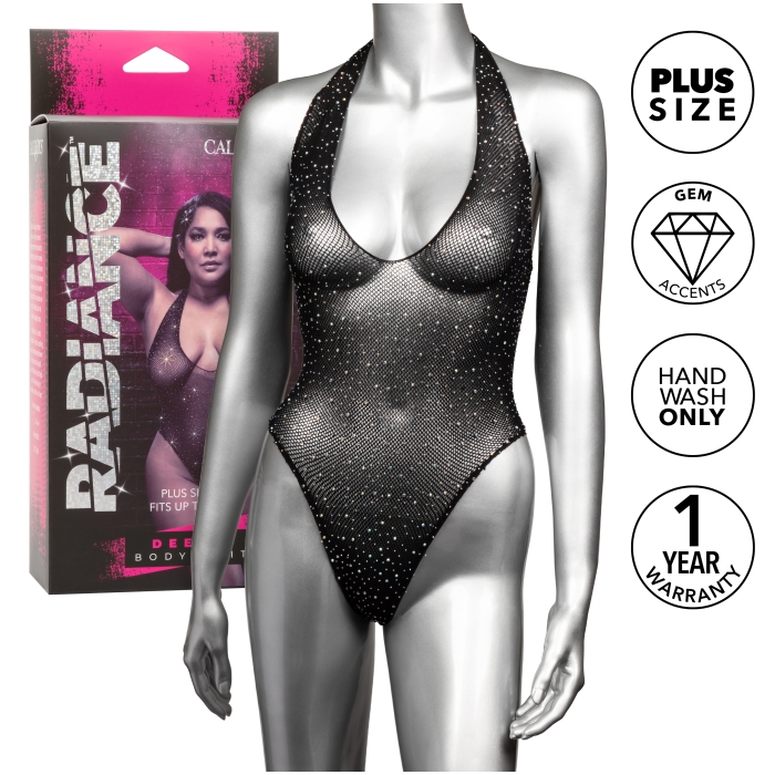 RADIANCE - PLUS SIZE DEEP V BODY SUIT