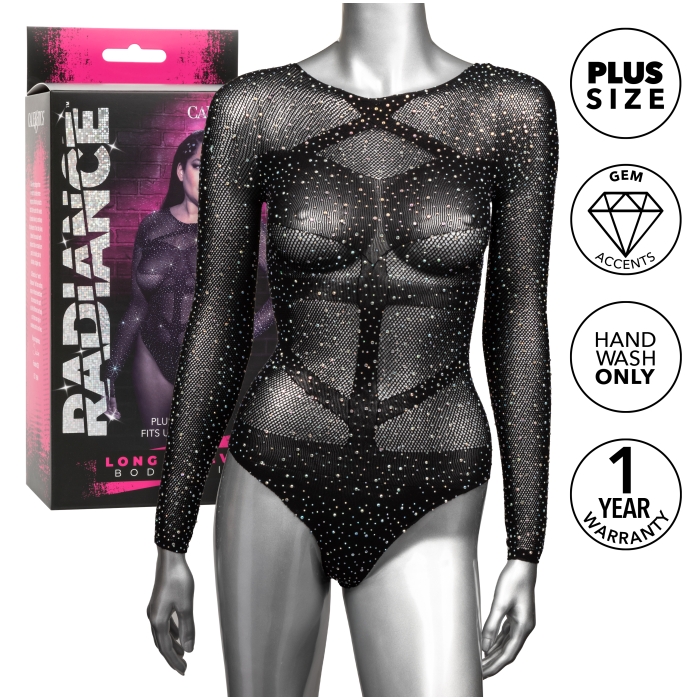 RADIANCE - PLUS SIZE LONG SLEEVE BODY SUIT