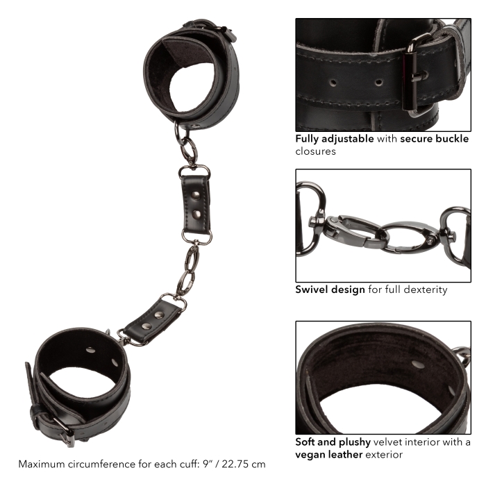 HANDCUFFS BLACK EUPHORIA COLLECTION