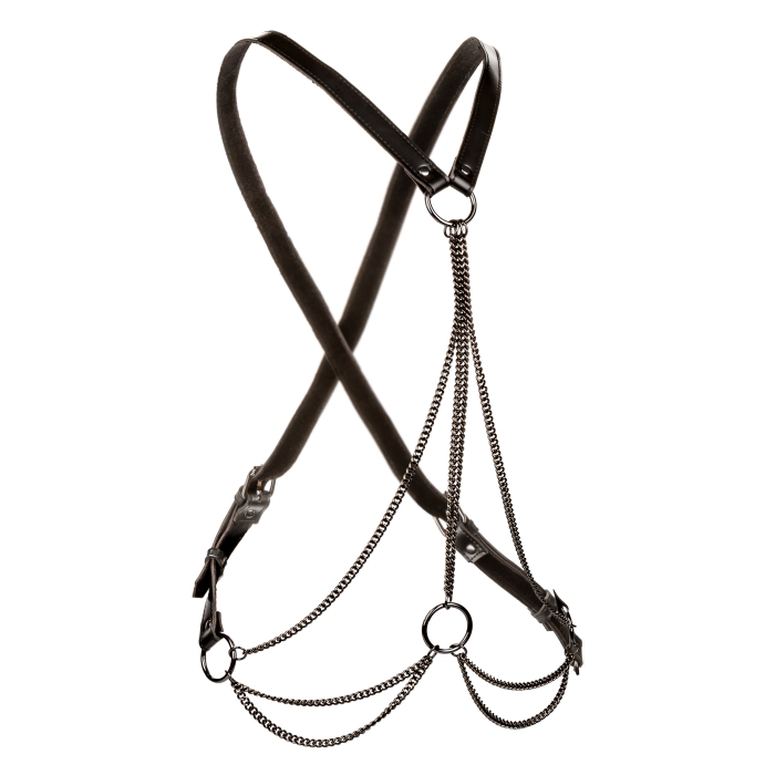 MULTI CHAIN HARNESS BLACK EUPHORIA COLLECTION PLUS SIZE
