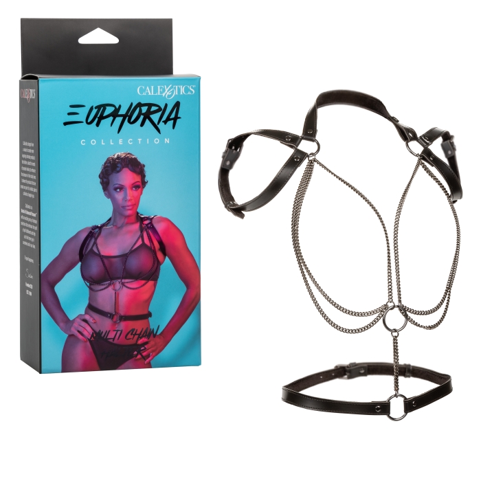 MULTI CHAIN HALTER BLACK EUPHORIA COLLECTION MULTI CHAIN HALTER BLACK EUPHORIA COLLECTION