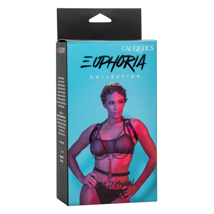 MULTI CHAIN HALTER BLACK EUPHORIA COLLECTION
